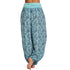 Plus Size Printed Wide Leg Harem Pants
