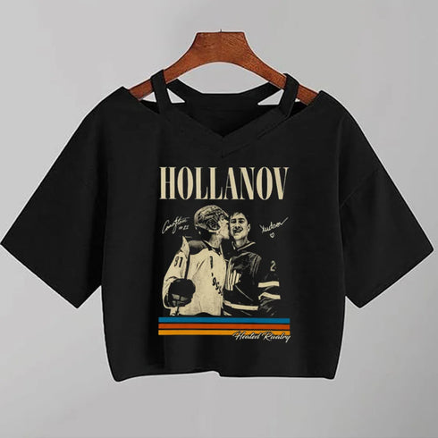 Sleeveless Cartoon Print V-Neck T-Shirt for Women