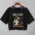 Sleeveless Cartoon Print V-Neck T-Shirt for Women