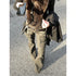 SHECI Black Low Waist Cargo Jeans