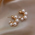 Light Luxury Imitation Pearl Drop Earrings for Women