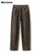 High Waisted Leopard Print Jeans for Women