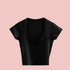 Summer Slim U-Neck Crop Top for Women