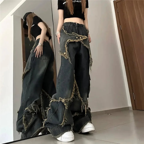 Baggy Vintage-Style Jeans for Women