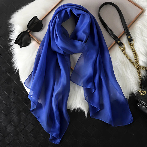 Chiffon Soft Solid Scarf Shawl for Elegant Style