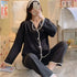 Women's Silk Satin Pyjama Set - Long Sleeve Sleepwear