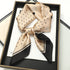 70x70cm Silk Satin Square Scarf with Print