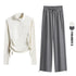 DRUR Women's 2 Piece Sweatsuit Set with Long Sleeve Top