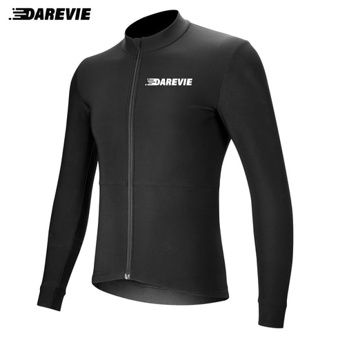 DAREVIE Men's Thermal Fleece Cycling Jersey - Long Sleeve