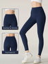 Naked Feeling Yoga Leggings High Waisted Hip Lifting Fitness Ankle Length Breathable Sports Pants for Running and Cycling