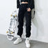 Women's Black Cargo Pants with Pockets