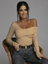 Off the Shoulder Long Sleeve Top for Women