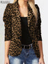 ZANZEA Leopard Print Lightweight Blazer for Women