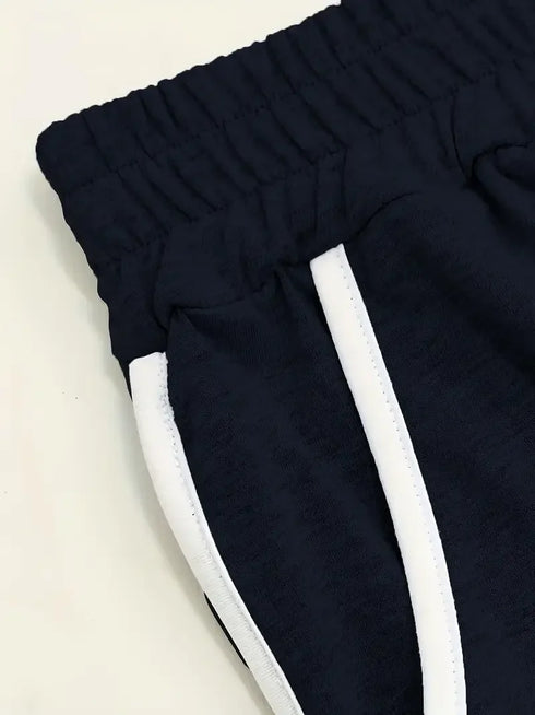 Plus Size Stretchy Three Quarter Pants with Pockets
