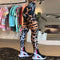 Leopard Stripe 3D Print Women's Push Up Fitness Leggings