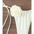 Floral Bandeau Thong Bikini Set for Women