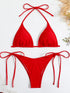 Lace Up Micro Bikini Set for Women