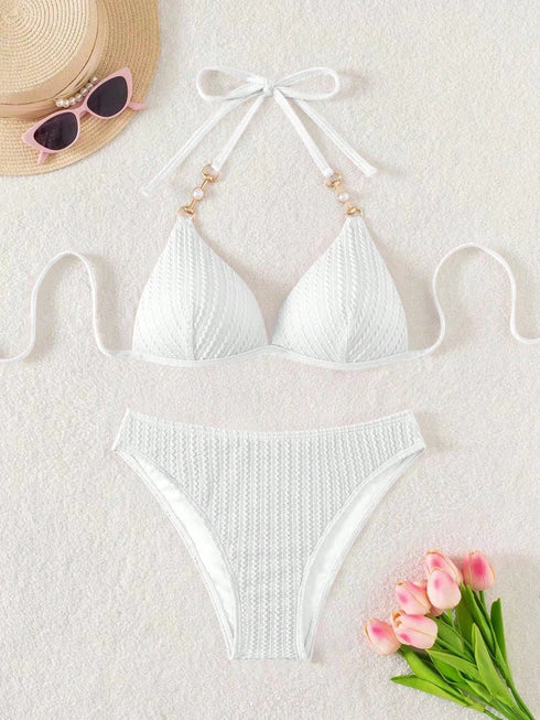 Stylish White Bikini Set for Women