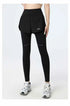 PHIGEER Women's High Waist 2-in-1 Yoga Leggings with Shorts
