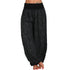 Plus Size Printed Wide Leg Harem Pants