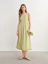 Women's A-Line Summer Dress with Retro Straps