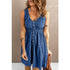 Womens Summer Sleeveless Button Down Dress