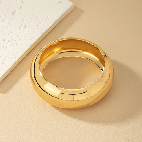 XIALUOKE Vintage Hyperbole Geometric Wide-face Bangles for Women