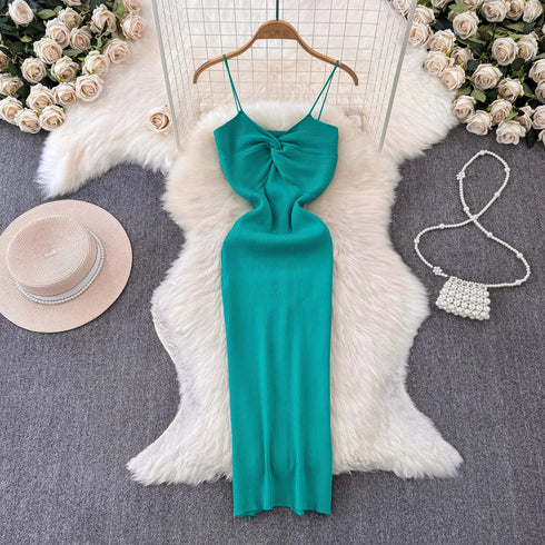 YuooMuoo Women's Summer Knitted Bodycon Dress