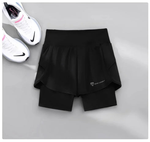 High Waist 2 in 1 Yoga Shorts for Women