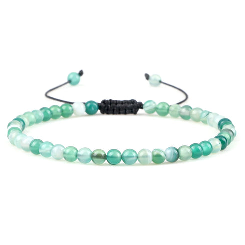 4MM Natural Stone Round Beads Bracelet