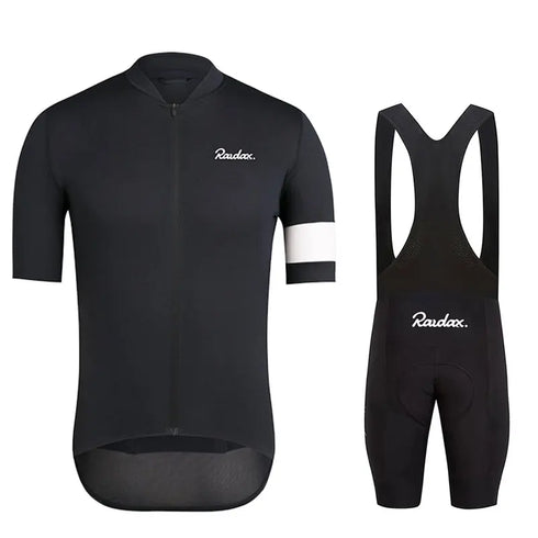 Raudax Men's Short Sleeve Cycling Jersey Set