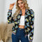 Butterfly Pattern Beaded Jacket for Women
