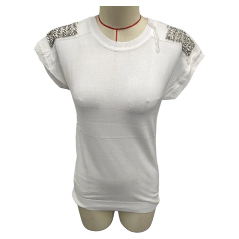 Women's Vintage Sleeveless Pearl Detail Cami Top