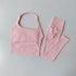 Seamless Women's Sports Fitness Set with High-Waisted Leggings