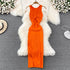 Elegant Wrap Split Maxi Dress for Women