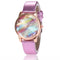 Women's Rainbow Leather Band Quartz Watch