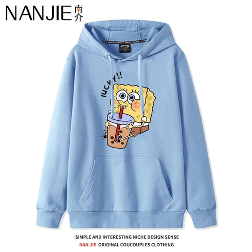 Anime Cartoon Print Hoodies for Women