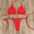 Adjustable Lace-Up Triangle Bikini in Multiple Colours