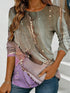 Women's Floral Watercolour Print Long Sleeve Top