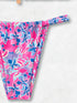Floral Print Triangle Bikini Set with Brazilian Bottoms