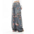 Women's Floral Print Baggy Jeans