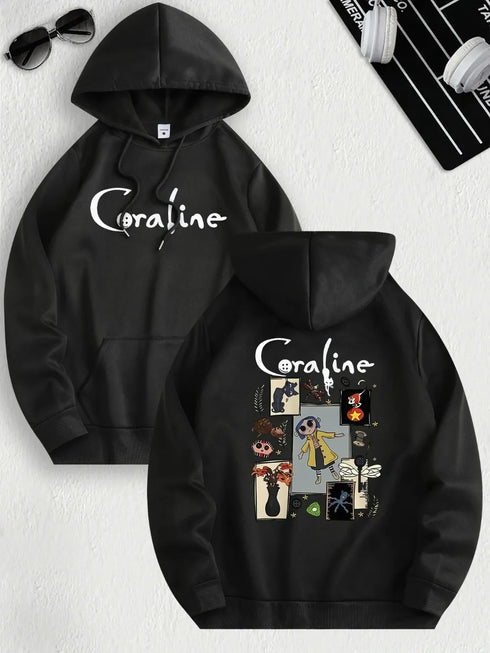 Coraline Inspired Casual Hoodie for Women