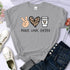 Peace Love Coffee Graphic T-Shirt for Women