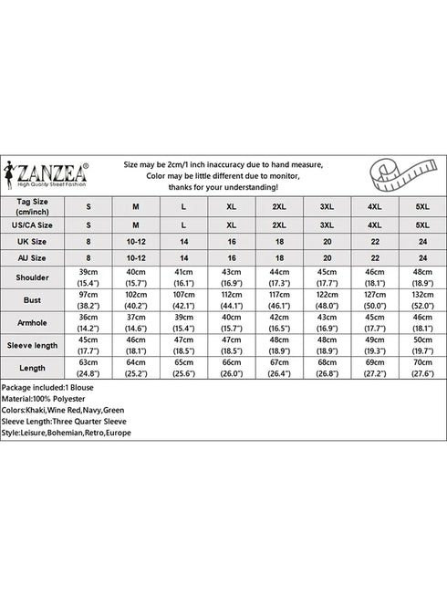 2025 ZANZEA Autumn Blouse Women V Neck Long Sleeve Tops Casual Solid Loose Shirt Female OL Work Blouses Retro Tunic Blusas Mujer