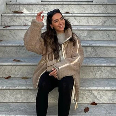 Women's Loose Fit Cashmere-Style Jacket