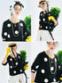 Imakokoni Polka Dot Long Sleeve Casual T-Shirt