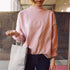 Women's Velvet Turtleneck Long Sleeve Sweatshirt