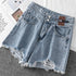 Chic High Waist Denim Shorts for Women