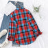 Casual Women's Flannel Plaid Shirt - Autumn Collection