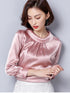 Women blusas long sleeved Slim plus size silk satin shirts office ladies work female Chiffon blouse Elegant blusa feminina